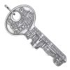 pendentif grosse clé argent
