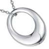 pendentif urne anneau ovale en argent sterling