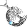 pendentif coffre croissant et arbre