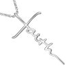pendentif croix en relief faith