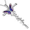 pendentif croix papillon "faith"