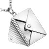 pendentif enveloppe et lettre argent
