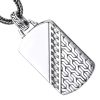 pendentif rectangulaire décorée argent 925