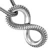 pendentif infini serpent argent