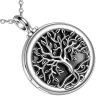 pendentif porte portrait argent arbre de vie
