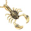 pendentif scorpion acier or inoxydable