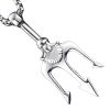 pendentif trident acier inox agente