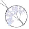 pendentif arbre quartz blanc