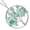 pendentif arbre quartz vert