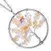 pendentif arbre quartz multicolore