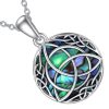 pendentif celtique infini ormeau et argent sterling 925