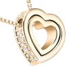 pendentif cœur double or