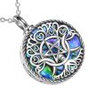 pendentif triple lune celte argent 925 et ormeau